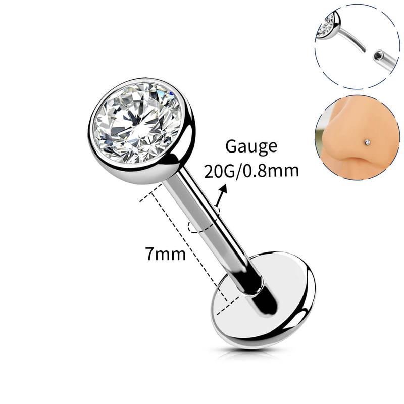 FlatLux™ Titanium Flat-Back Nose Stud