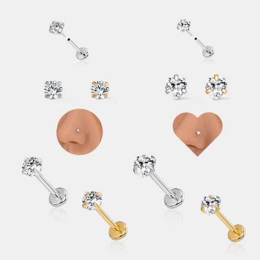 FlatLux™ Titanium Flat-Back Nose Stud