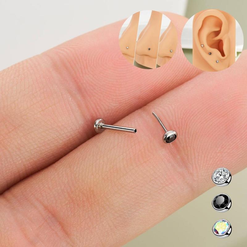FlatLux™ Titanium Flat-Back Nose Stud