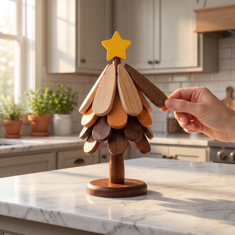 PineNest™ Wooden Tree Trivet