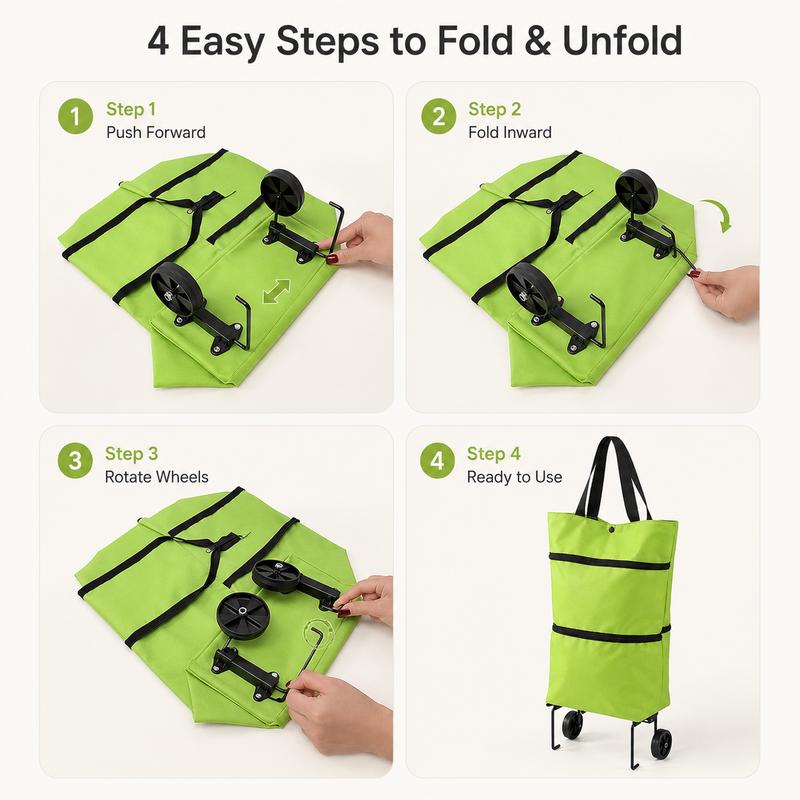 RollTote™ Foldable Shopping Trolley